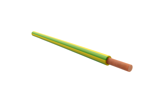 Laidas H07V-K 1.5mm2 450/750V geltonai žalias Eca klasė [Ritė po 100m] - ELMAT