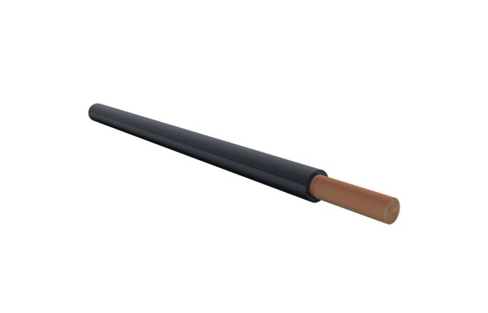 Laidas H07V-K 10mm2 450/750V juodas Eca klasė [matuojamas] - ELMAT