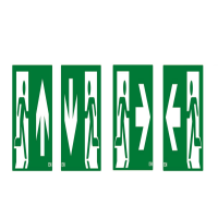 Rinkinys lipdukų evakuaciniam šviestuvui aukštyn/žemyn/į kairę/į dešinę SafeLite [rinkinyje 4 vnt.] - EATON