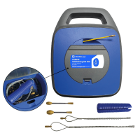 Rinkinys įtraukiklis 30m 3.0mm, geltonas su rite, kojinėmis, antgaliais, sujungikliais PKEG30 - PROTEC