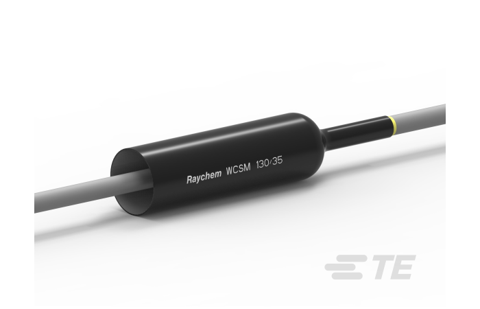 Vamzdelis termosusitraukiantis su klijais 130.0-35.0mm juodas L-1m WCSM-130/35-1000/S(S5) - RAYCHEM