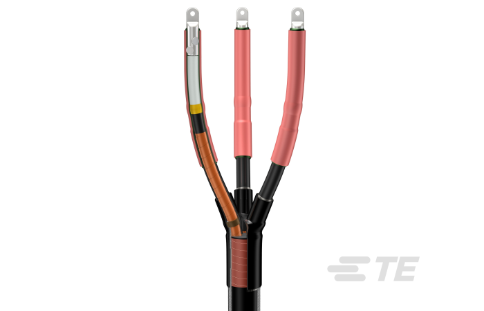 Mova galinė 3x50-120mm2 24kV plastikinė vidaus su antgaliais POLT-24D/3XI-H1-L12A - TE CONNECTIVITY