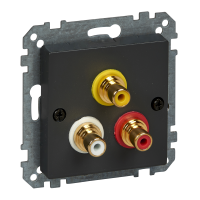 Lizdas p/t audio/video be rėmelio antracito spalvos System M - SCHNEIDER ELECTRIC