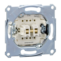 Mygtukas p/t dvigubas IP20 užspaudžiami kontaktai 10A 250V Merten Aquadesign - SCHNEIDER ELECTRIC