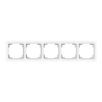 Rėmelis penkiagubas baltos spalvos 1725-44G-500 Busch-Art Linear - ABB