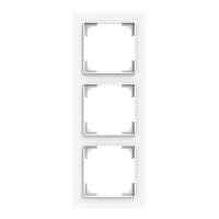 Rėmelis trigubas baltos spalvos 1723-44G-500 Busch-Art Linear - ABB