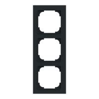 Rėmelis trigubas juodos matinės spalvos 1723-45M-500 Busch-Art Linear - ABB