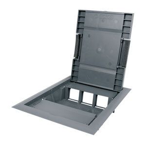 Dėžutė su dangčiu grindims 6 vietų (12 mod/6x2mod) [260x330x57] tamsiai pilka KOPOBOX 57 - KOPOS KOLIN