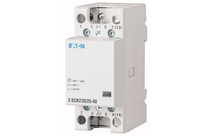 Kontaktorius 4P 25A 230V AC 3no+1nc 2 modulių Z-SCH230/25-31 - EATON