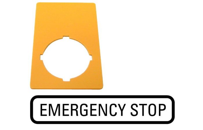 Lentelė "Emergency Stop" M22-XZK-GB99 - EATON