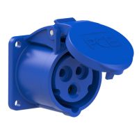 Lizdas CEE į/l 3P 16A 230V 6h IP54 mėlynas [55x55] - PCE