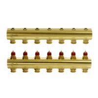 Kolektorius grindiniam šildymui reguliuojamas 1'' 7+7 FHF-7 [pak. po 2 vnt.] - DANFOSS