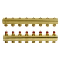 Kolektorius grindiniam šildymui reguliuojamas 1'' 8+8 FHF-8 [pak. po 2 vnt.] - DANFOSS