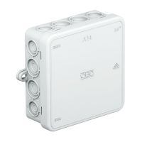 Dėžutė v/t [104x100x40] IP55 tuščia pilka be halogenų su tvirtinimo auselėmis A14 - OBO BETTERMANN