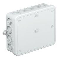 Dėžutė v/t [129x100x40] IP55 tuščia pilka be halogenų su tvirtinimo auselėmis A18 - OBO BETTERMANN
