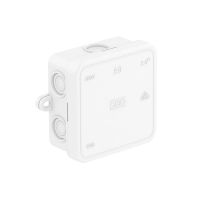 Dėžutė v/t [75x75x36] IP55 tuščia balta be halogenų su tvirtinimo auselėmis A8 HF RW - OBO BETTERMANN