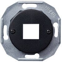 Dangtelis kompiuteriniam lizdui viengubas RJ45 juodos spalvos Renova - SCHNEIDER ELECTRIC