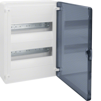 Skydelis v/t 24 modulių IP40 skaidrios durys - HAGER