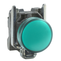 Lemputė žalia LED 230V AC 22mm metalinė XB4 Harmony - SCHNEIDER ELECTRIC