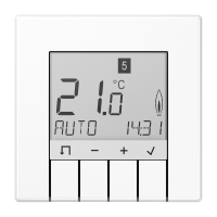 Termostatas p/t patalpos su ekranu programuojamas baltas TRUD LS 231WW - JUNG