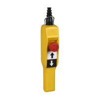 Postas valdymo 3 mygtukų + STOP 2x(1no)+1nc nešiojamas IP65 geltonos spalvos XACA Harmony - SCHNEIDER ELECTRIC