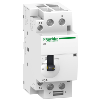 Kontaktorius 2P 40A 230V AC 2no 2 modulių iCT40A Acti9 - SCHNEIDER ELECTRIC