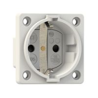 Lizdas SCHUKO į/l 16A 230V IP20 [50x50] baltas P-NOVA - PCE