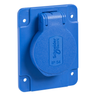 Lizdas SCHUKO į/l 16A 230V IP54 mėlynas - SCHNEIDER ELECTRIC