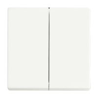 Klavišas dvigubam jungikliui baltos matinės spalvos 1785-884 Future Linear - ABB