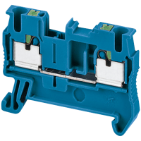 Gnybtas 2.5mm2 5.2mm 2 laidams mėlynas ant DIN bėgelio Push-in kontaktai TRP Linergy [50] - SCHNEIDER ELECTRIC
