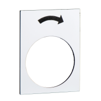 Lentelė markiravimo 30x40 mygtukui 22mm balta "Rodyklė į dešinę" Harmony - SCHNEIDER ELECTRIC