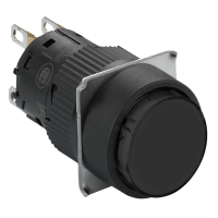Mygtukas 1co be fiksacijos 16mm juodas IP65 XB6E Harmony - SCHNEIDER ELECTRIC