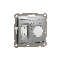 Termostatas p/t grindų be rėmelio aliuminio spalvos 16A 230V SEDNA DESIGN - SCHNEIDER ELECTRIC