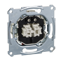 Mygtukas p/t dvigubas IP20 su pašvietimu užspaudžiami kontaktai 10A 250V System M - SCHNEIDER ELECTRIC