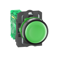 Mygtukas be fiksacijos 22mm žalias su siųstuvu IP66 XB5R Harmony - SCHNEIDER ELECTRIC