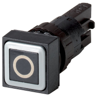 Mygtukas juodas "O" be fiksacijos IP65 Q18D-19 - EATON