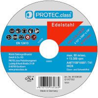 Diskas pjovimo 115mm 1mm metalui PTIN115 [pak. po 10 vnt.] - PROTEC