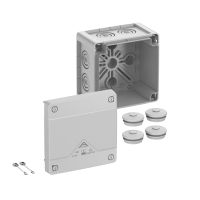 Dėžutė v/t [102x102x70] IP66/67/69 tuščia pilka be halogenų AboxPro040-L - SPELSBERG