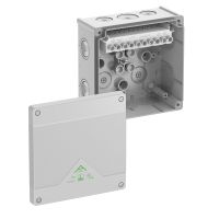 Dėžutė v/t [152x152x80] IP66 su gnybtais 5x10mm2 pilka be halogenų Abox100-10 - SPELSBERG