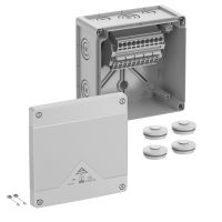 Dėžutė v/t [152x152x85] IP66/67/69 su gnybtais 5x6mm2 pilka be halogenų AboxProSL-6 - SPELSBERG