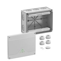 Dėžutė v/t [252x202x120] IP55/66 su gnybtais 5x25mm2 pilka be halogenų Abox250-25 - SPELSBERG