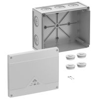 Dėžutė v/t [252x202x120] IP66/67/69 tuščia pilka be halogenų AboxPro250-L - SPELSBERG