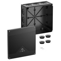 Dėžutė v/t [252x252x120] IP66/67/69 tuščia juoda be halogenų AboxPro350-L-sw - SPELSBERG