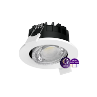 Šviestuvas į/l LED 6W IP20/65 2700/3000/4000K 550lm D-68mm H-43mm reguliuojamas dimeriuojamas 40 laipsniu baltos spalvos RS071B Ledinaire Clear Accent - PHILIPS
