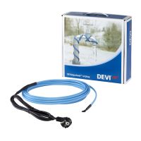 Kabelis šildymui savireguliuojantis 14m 140W 10W/m 230V su prijungimo laidu 2m ir kištuku DEVIpipeheat 10 V3 Readymade - DEVI