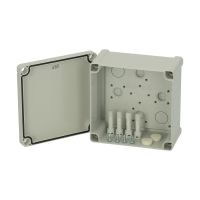 Dėžutė v/t [130x130x75] IP65 tuščia pilkos spalvos TPC131308 - FIBOX