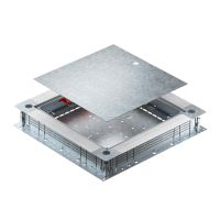 Dėžutė grindinė su dangčiu [500x480x80] reguliuojama cinkuota UZD350-4 - OBO BETTERMANN