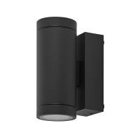 Šviestuvas v/t 2x7.5W GU10 IP65 D-68mm H-158mm tamsiai pilkos spalvos Shoreline Pro Round Up+Down - DEKO LIGHT