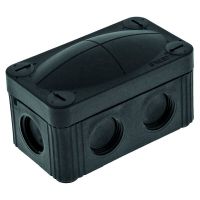 Dėžutė v/t [85x49x51] IP66/IP67 juoda be halogenų D3-12mm PAKSW85x49 - PROTEC