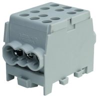 Gnybtas 35mm2 Cu/Al pilkas 6 prijungimai (2x35/4x25) PHLAK3524GR - PROTEC